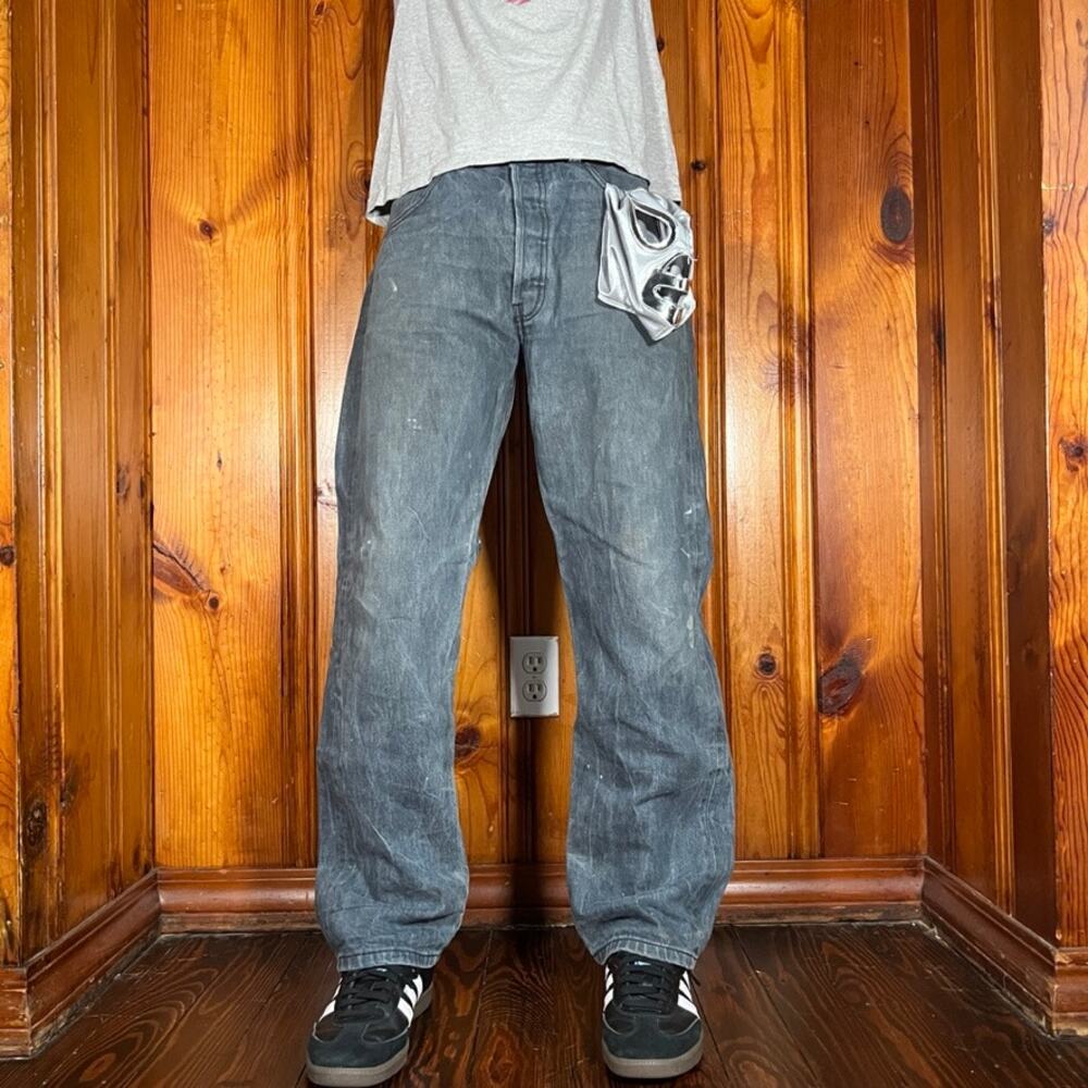 Levi's 501 34x29 Y2K Jeans Black Straight